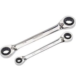 Husky SAE Quad Drive Ratcheting Wrench Set (2-Piece)@tools-714