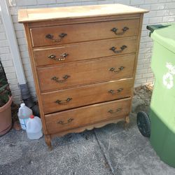 Free Vintage Tall Wood Dresser Project Piece