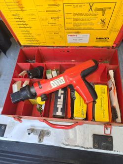 Hilti, powder actuated nail gun