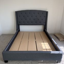 FOUR Queen Upholstered Bed Frame