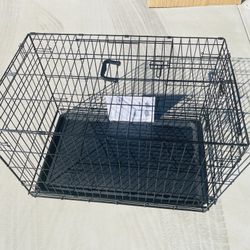 NEW!! Voyager Large Dog Crate Kennel New Comes With Center Divider For Puppies Or Separation Of 2 Small Dogs 36x22x25