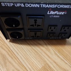 LiteFuze LT5000 Step Up Down Transformer Voltage Converter
