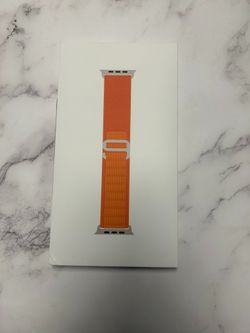 Apple Watch Ultra Alpine Loop Band 49mm Orange Titanium G-Hook - Large Authentic