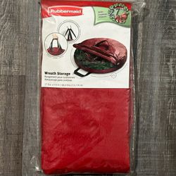 New Red Rubbermaid Wreath Storage Bag