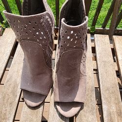 Carlos By Carlos Santana Women's Libbie Doe Open Toe Booties Size 6.5