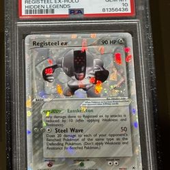 Registeel ex hidden Legends PSA 10