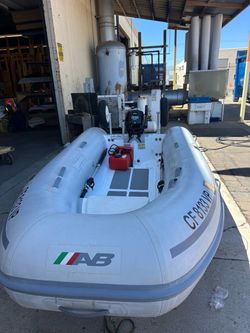 AB 9.5’ RIB Inflatable Dinghy + Tohatsu 9.8HP 4-Stroke – Low Hours