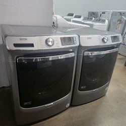 MAYTAG  SET STEAM WASHER AND ELECTRIC DRYER 
