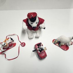 Coca Cola Polar Bear Christmas Themed Ornaments and Collector Toys and keepsakes