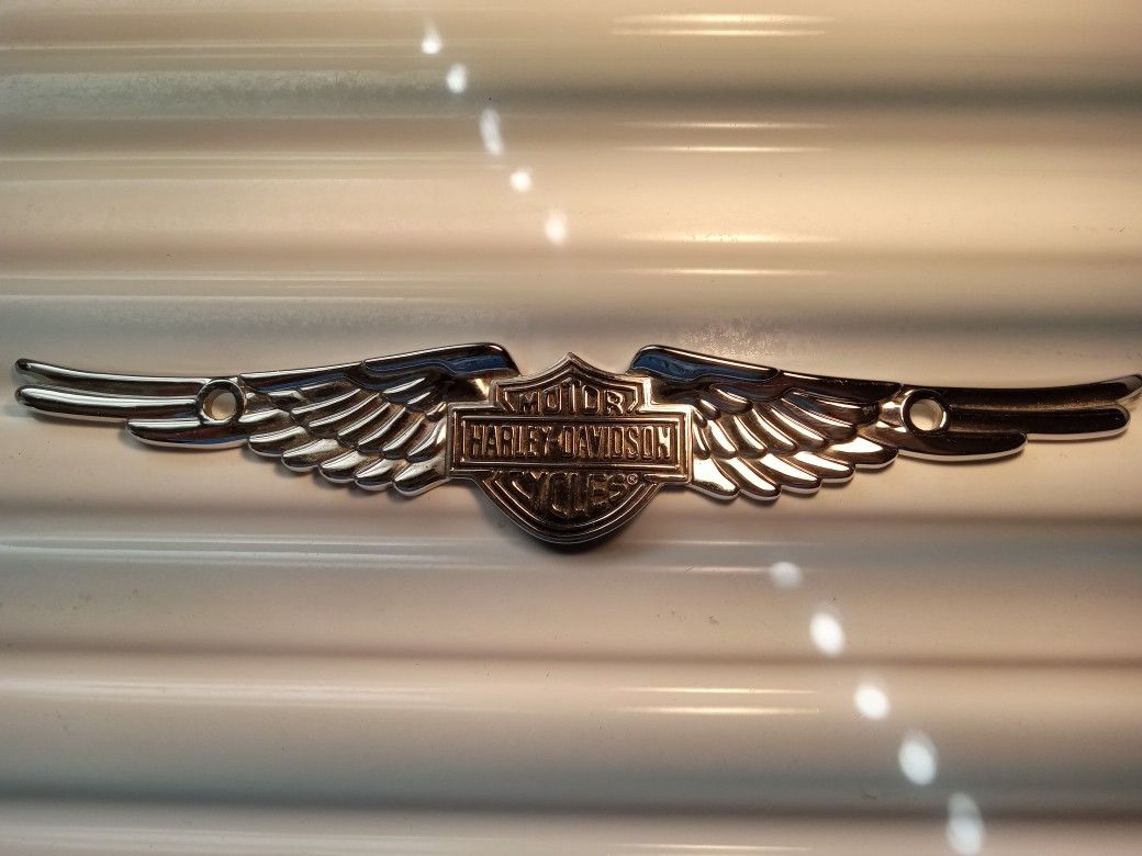 License Plate Harley Davidson Decor Chrome