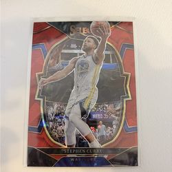 2022-23 panini select concourse red cracked ice prism Stephen Curry #27