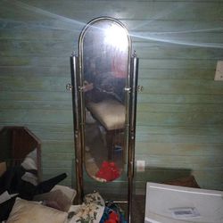 Vintage Floor Mirror And 10 Other Antique Mirrors