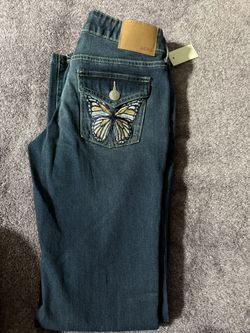 000R super low rise flare jeans