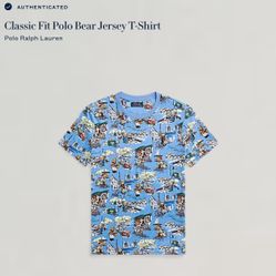 POLO RALPH LAUREN Classic Fit Polo Bear Jersey T-Shirt MEN SIZE SMALL-XL