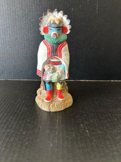 Vintage 1984 TE-LA-VAI “The Morning Kachina” Ceramic Bank From The Arizona Bank