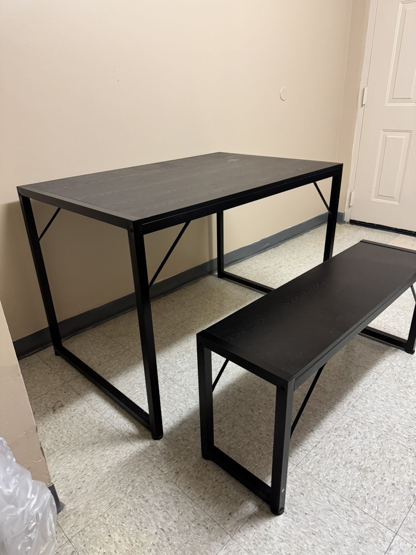 Table With Two Benches