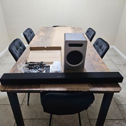Vizio sound bar and sub woofer