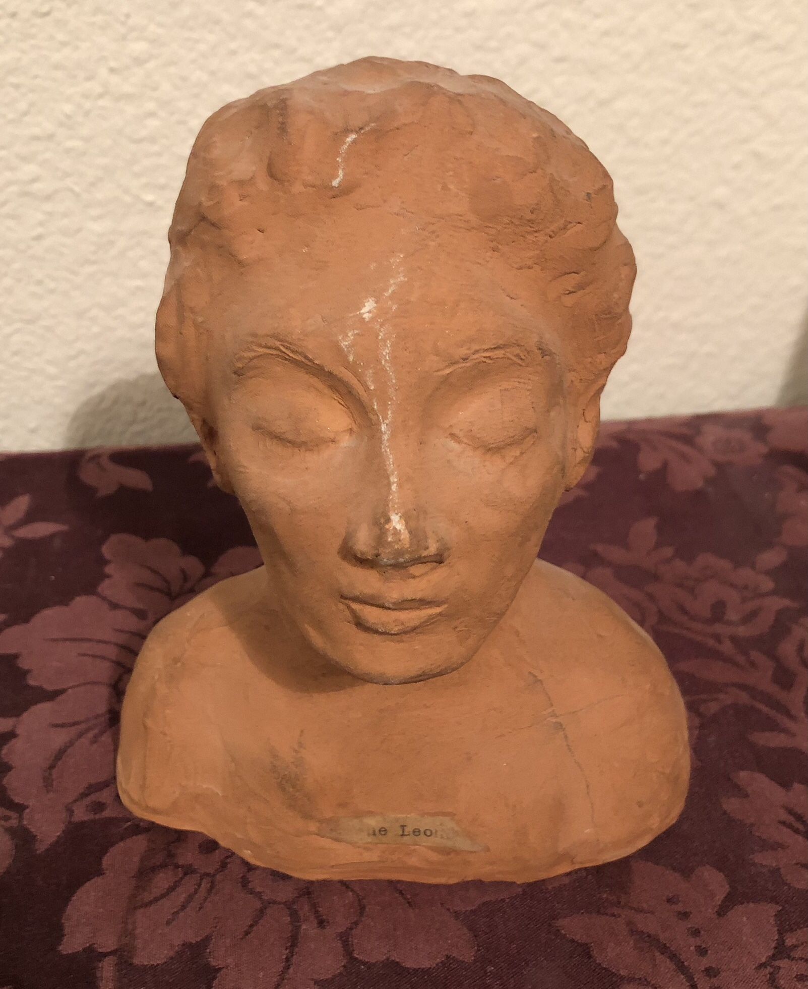 Vintage Clay Bust