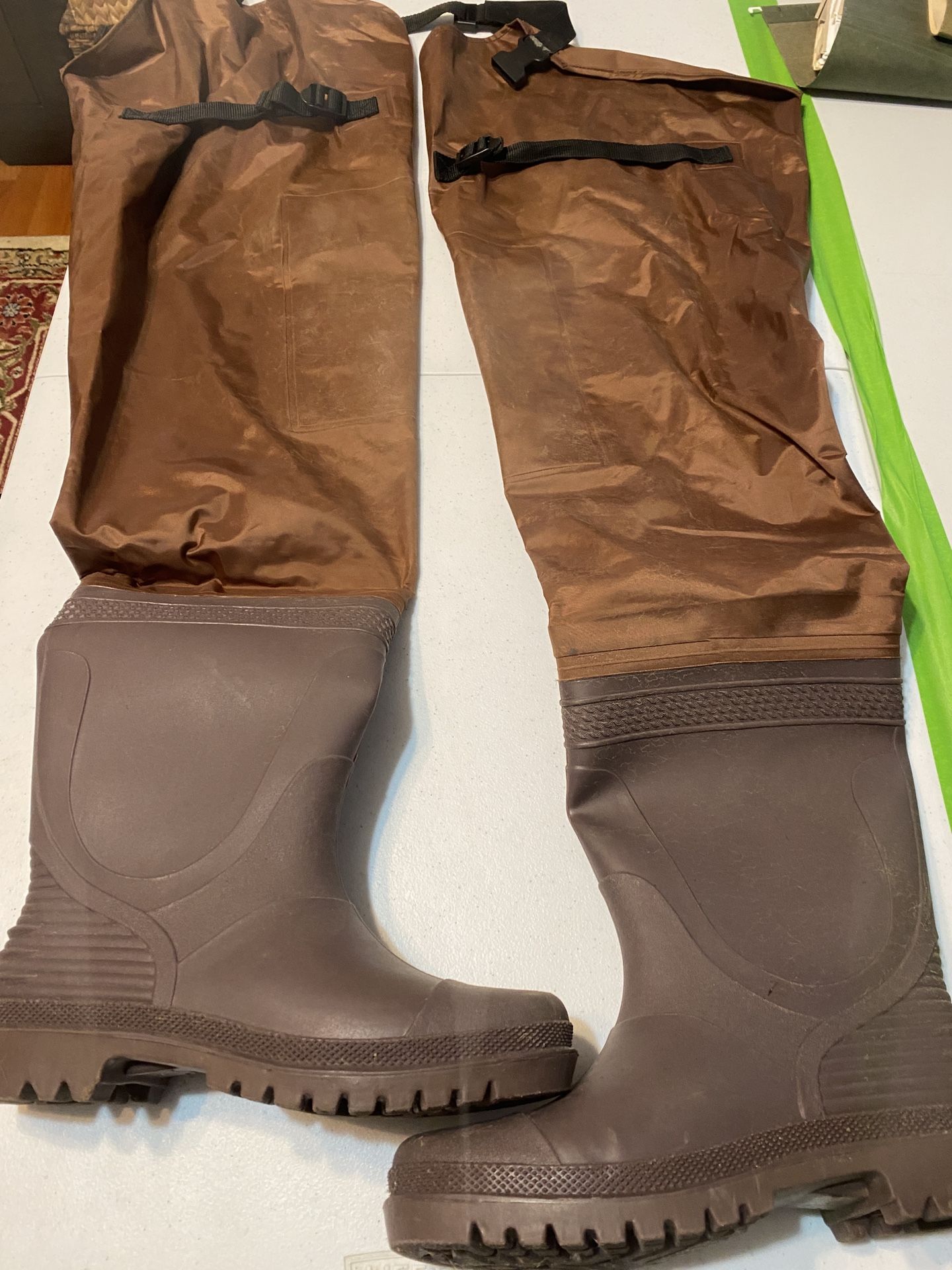 Pair Of Hip Waders, Size 10