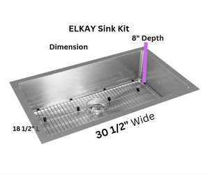 Elkay Kitchen Sink Stainless Steel 