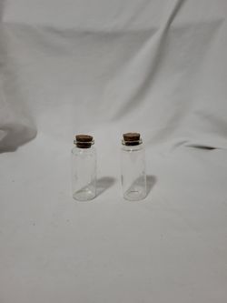 Clear Asymmetrical Glass Bud Vases