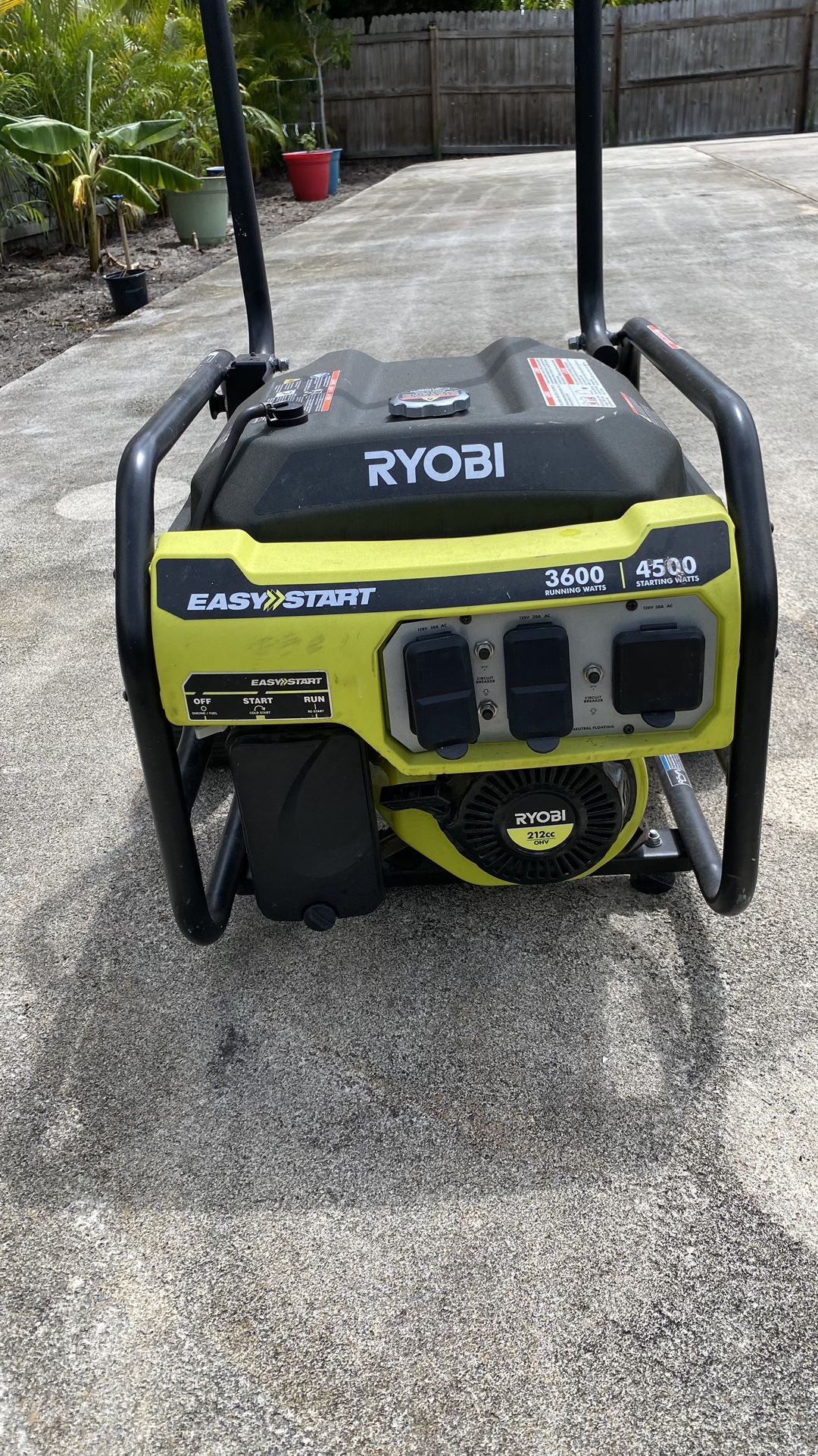 Portable Gas Generator with Window A/C