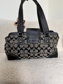 Pre order Coach Signature Canvas Satchel Handbag
