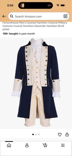 Men’s Coloniel Hamilton Military Costume