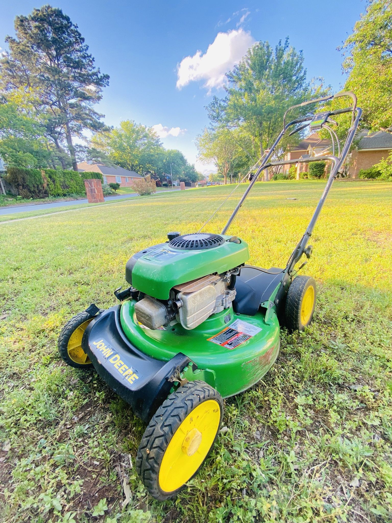 John deere 190cc push mower sales