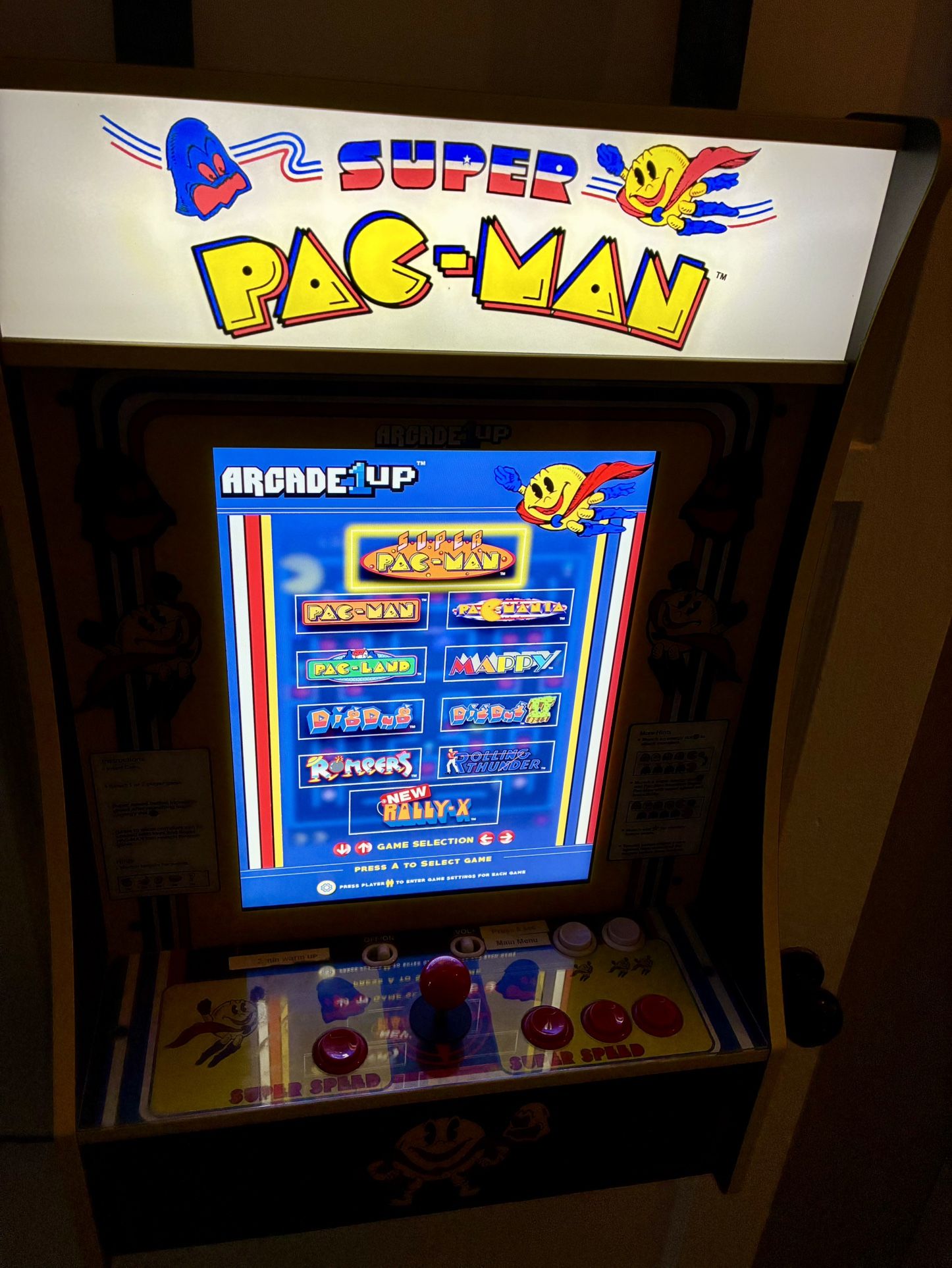 Super Pac-Man 10 In 1 Games Arcade 1Up