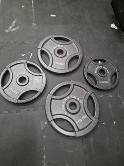 Fitness gear weight plates 45, 35, 25, 10 lbs