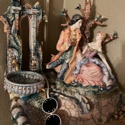 Antique Porcelain Fountain / Lamp 