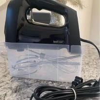Brand: MARL CR- 6 Speed Hand Mixer with QuickBurst, Includes Snap-On Storage Case and 3 Attachments,