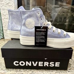 Brand New Light Blue Colored Converse Paid $100 And Got Wrong Size $60 Firm 