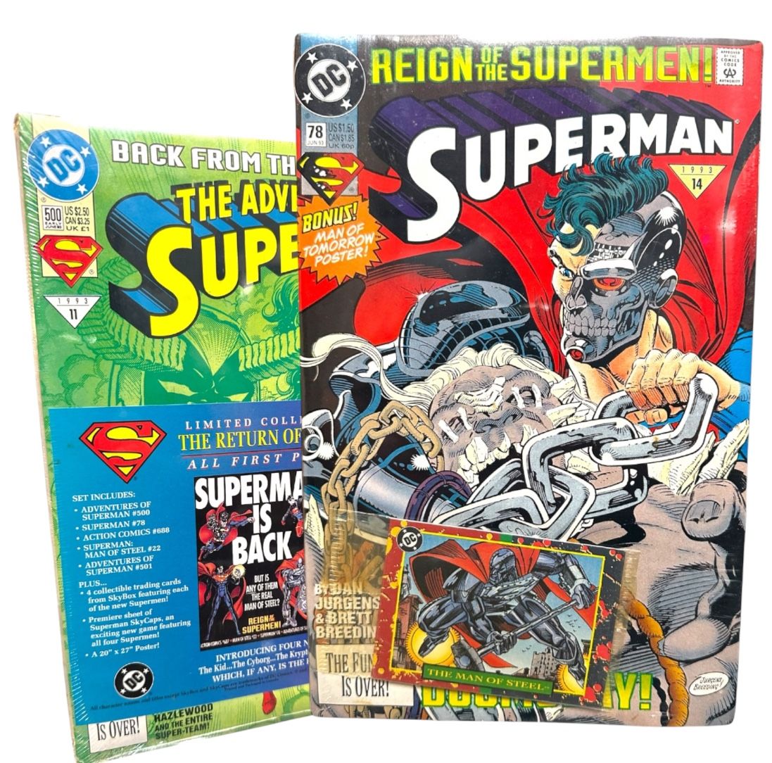 RARE DC The Return Of SUPERMAN 1993 Limited Collector’s Set, All First Printings