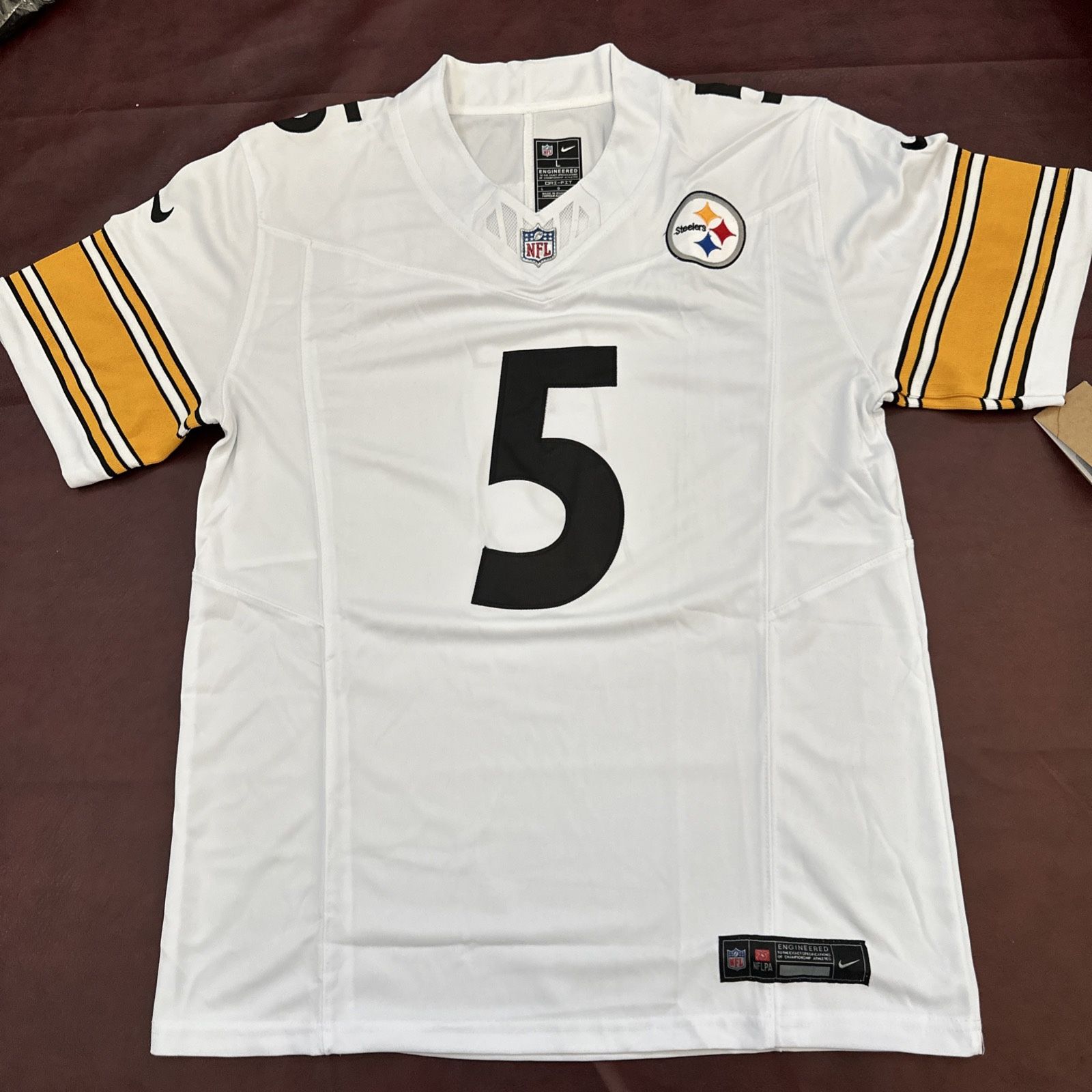 Jalen Ramsey Jersey Pittsburgh Steelers Large White #5 Stitched