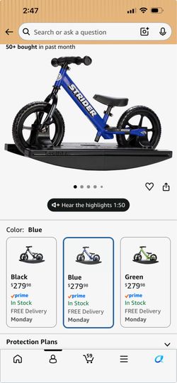 STRIDER 2-1 ROCKING BIKE