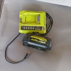 rioby Charger And Battery 40v 