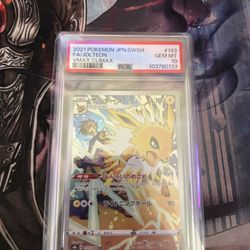 2021 POKEMON JPN SWORD & SHIELD VMAX CLIMAX #193 FULL ART/JOLTEON PSA 10