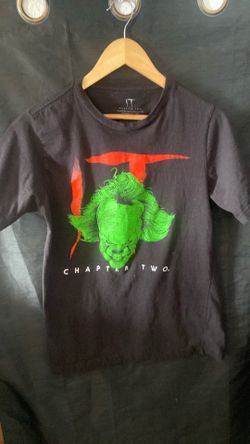Men’s IT Chapter Two Pennywise Black Graphic Print Logo T-Shirt Size M