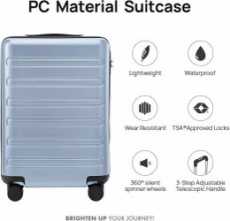 228# NINETYGO Large Checked Luggage 28 Inch, Checking In Luggage with Smooth Double Spinner Wheels, Hard Shell PC+ABS Suitcase, Lightweight Travel Lug