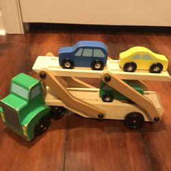 Toy Wooden car carrier