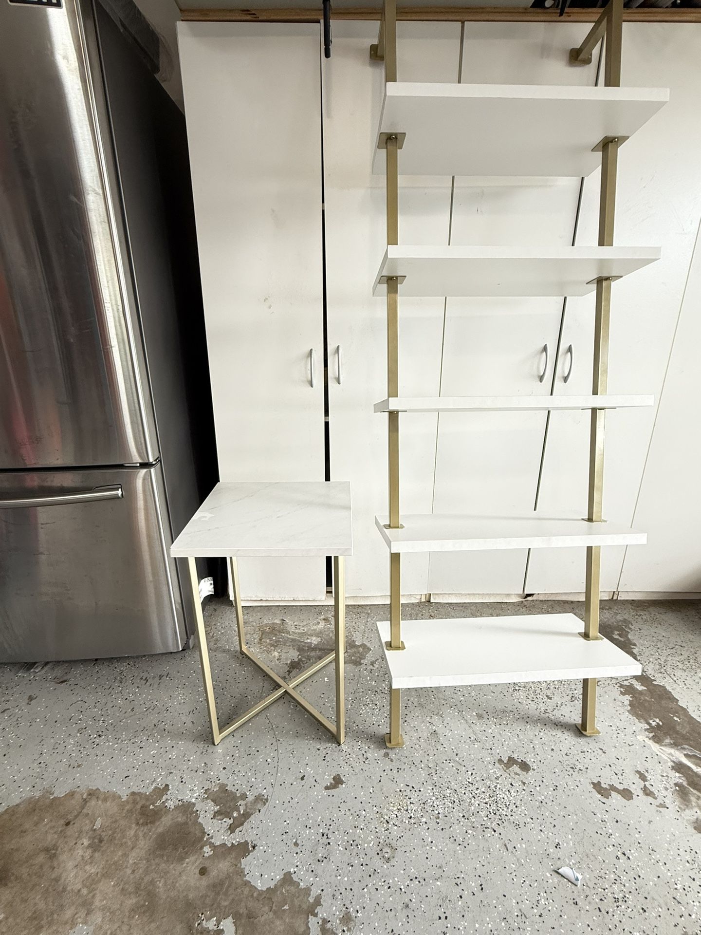 Shelf and Matching End Table