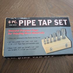 Pittsburgh 6pc Pipe Tap Set