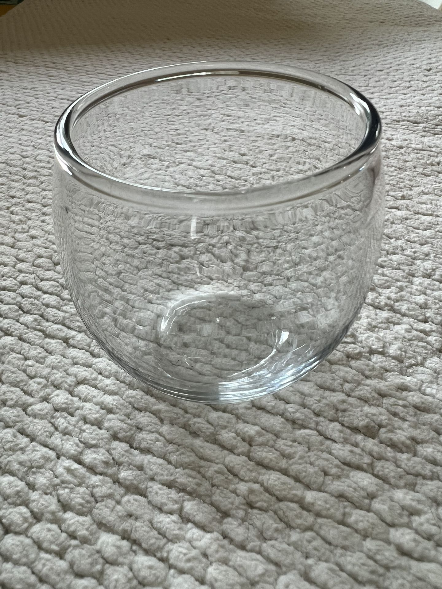 22 Round Glass Candle Holders