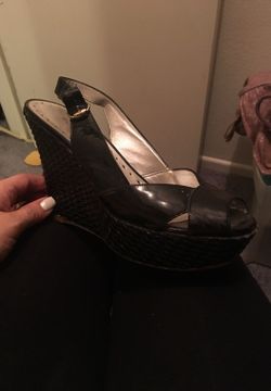 BCBG wedges black size 6