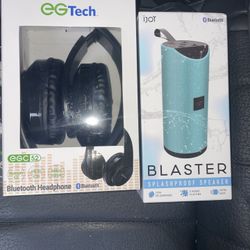 Head Phones & Bluetooth Speaker
