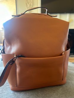 Brand new leather Diaper Bag