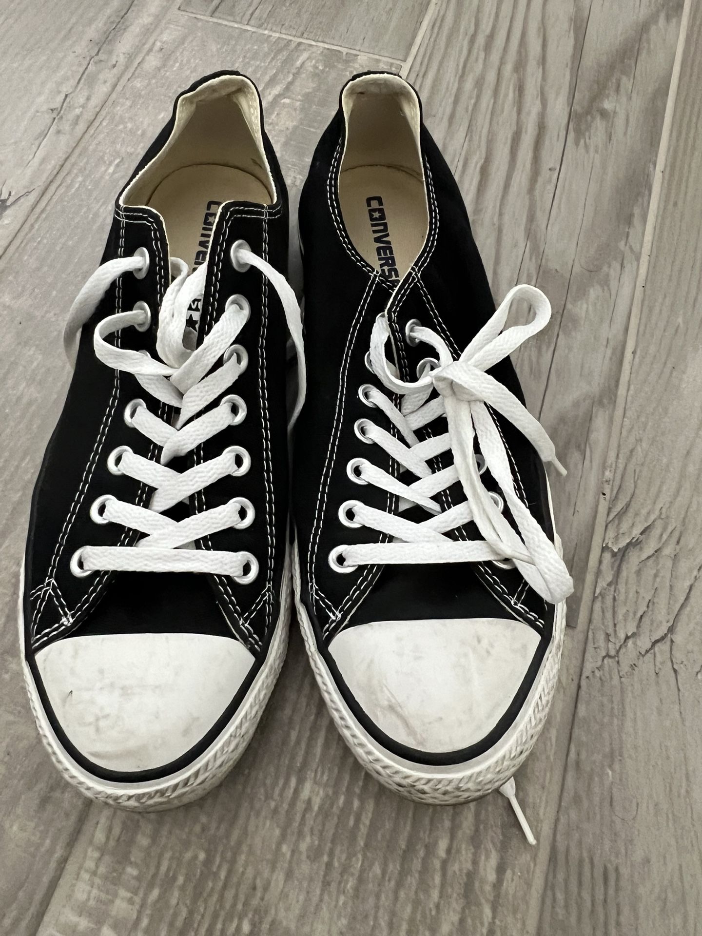 Black Converse Shoes - W10.5/M8.5