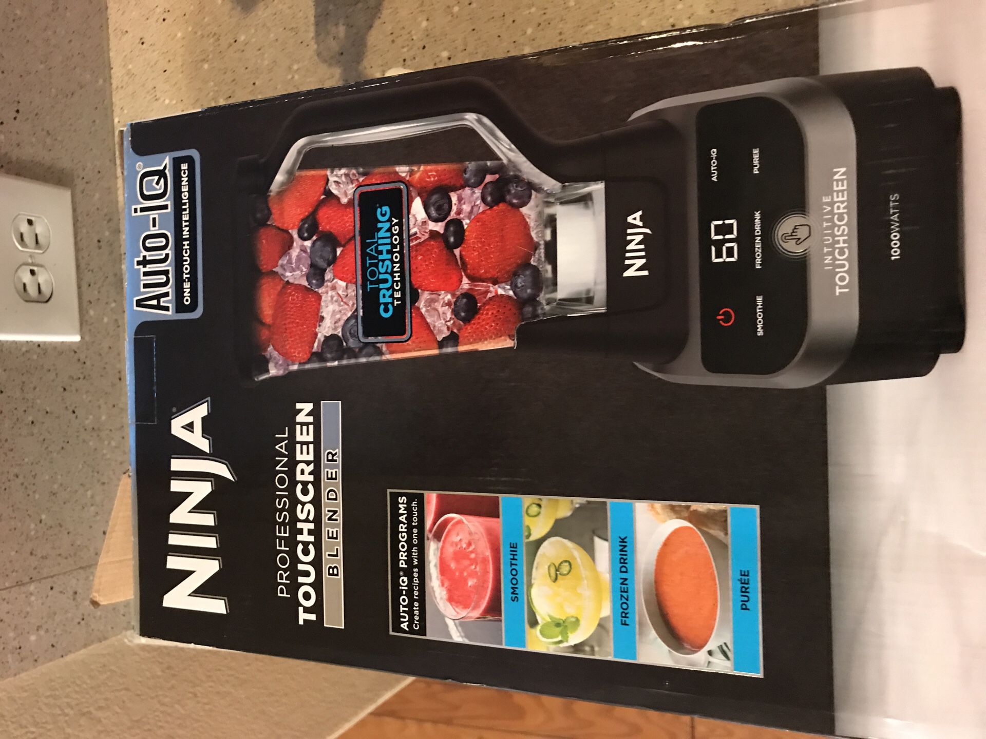 Brand new touchscreen blender with the ninja nutrition vitamin blender both brand new in the box